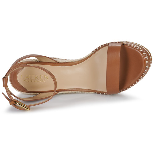 Lauren Ralph Lauren - HILARIE-ESPADRILLES-WEDGE Cognac