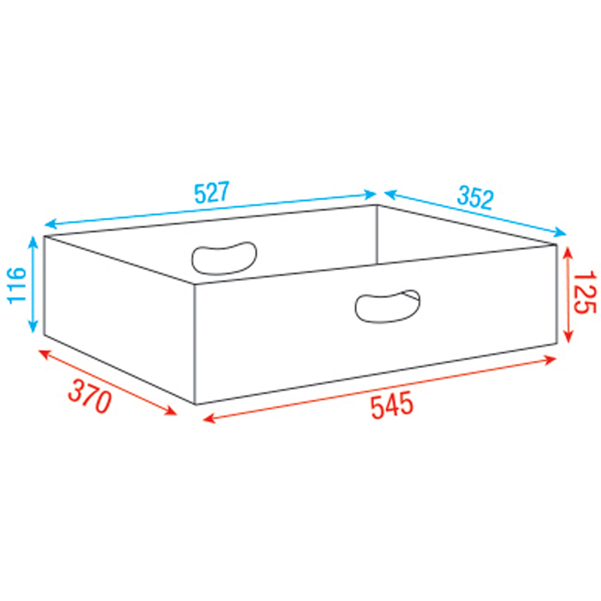 Showgear kleine inlegbak voor Showgear Multiflex Case 80/120, 37 cm