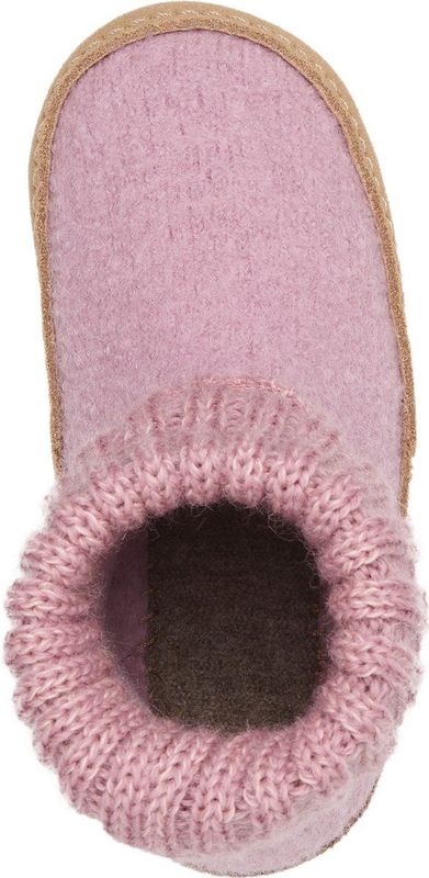 Bergstein - Cozy Lux - Pantoffel - Pink - Scheerwol - Leer