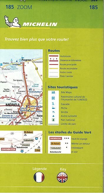 MICHELIN - 185 YUCATAN ET PAYS MAYA 1 700 000