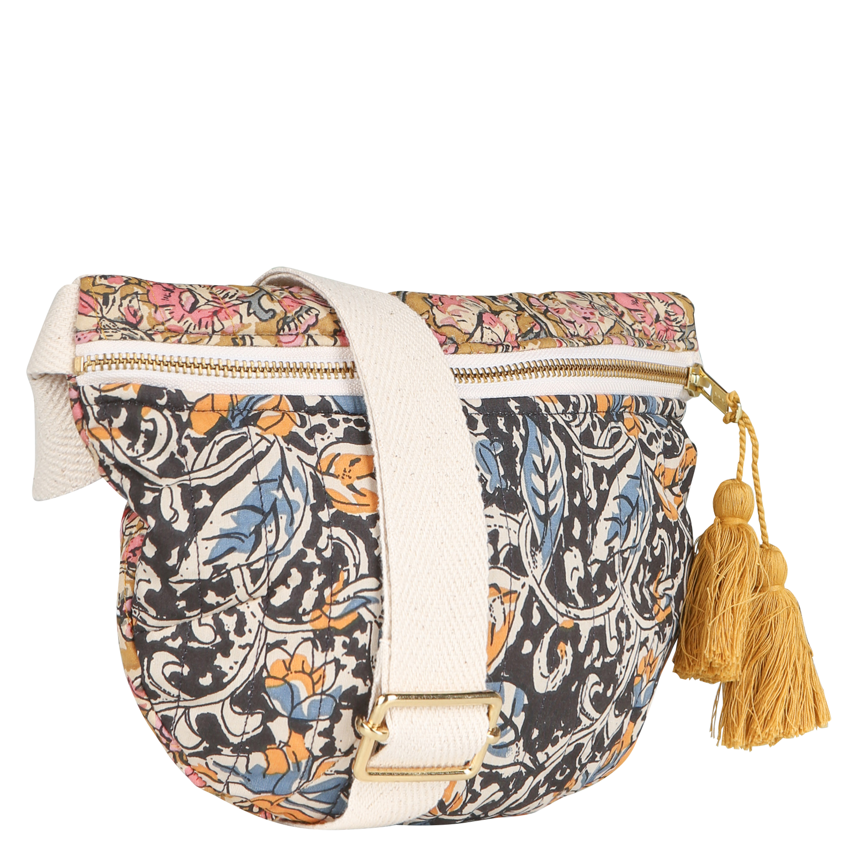 GABY - Sac banane imprimé en coton bio | Multicolore