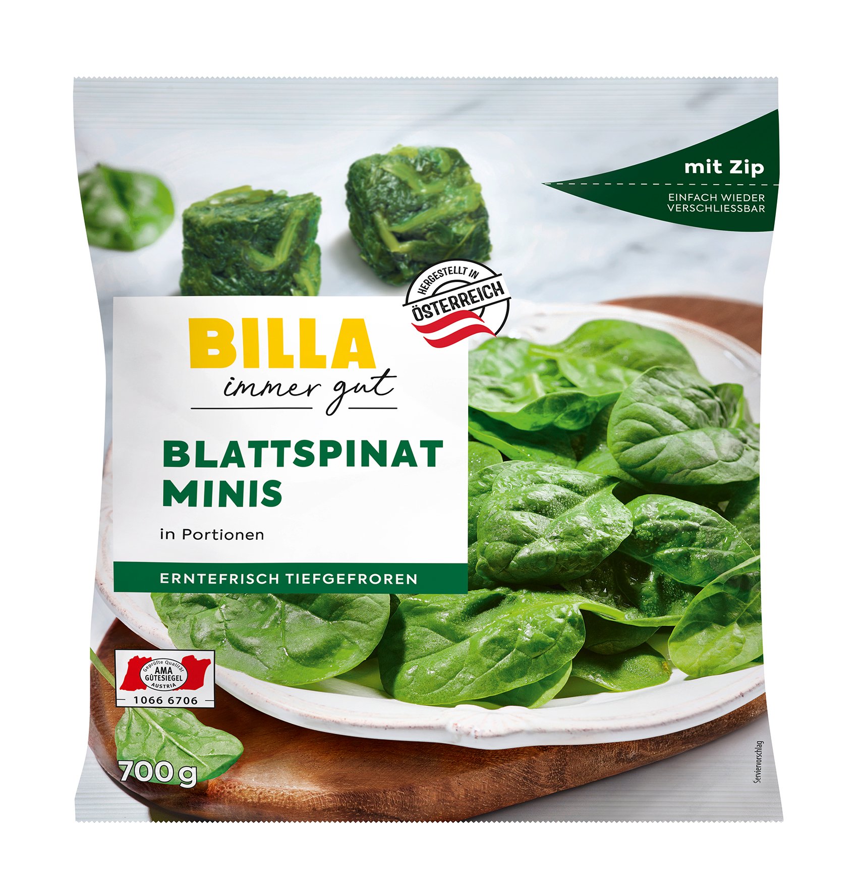 BILLA Blattspinat Minis