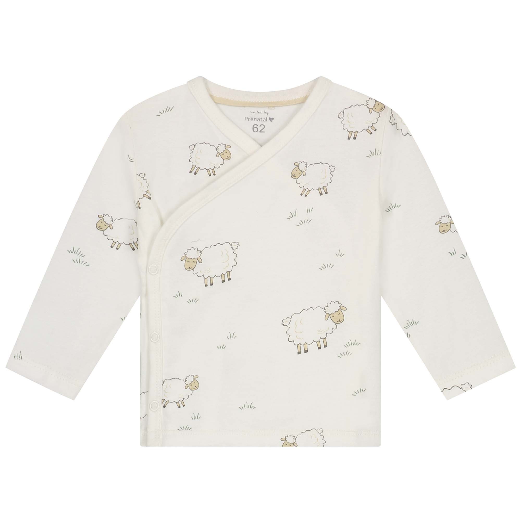Prénatal baby pyjama Schapen wit
