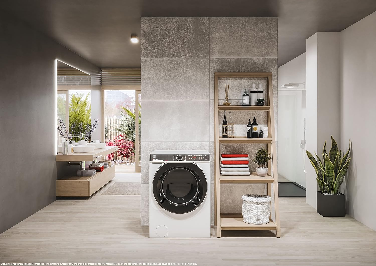 Hoover H-WASH 550 H5WPB69AMBC/1-S Waschmaschine / 9 kg/Energieeffizienzklasse A / 1600 U/min/Eco-Power Inverter Motor/Power Care System/ActiveSteam/hOn App