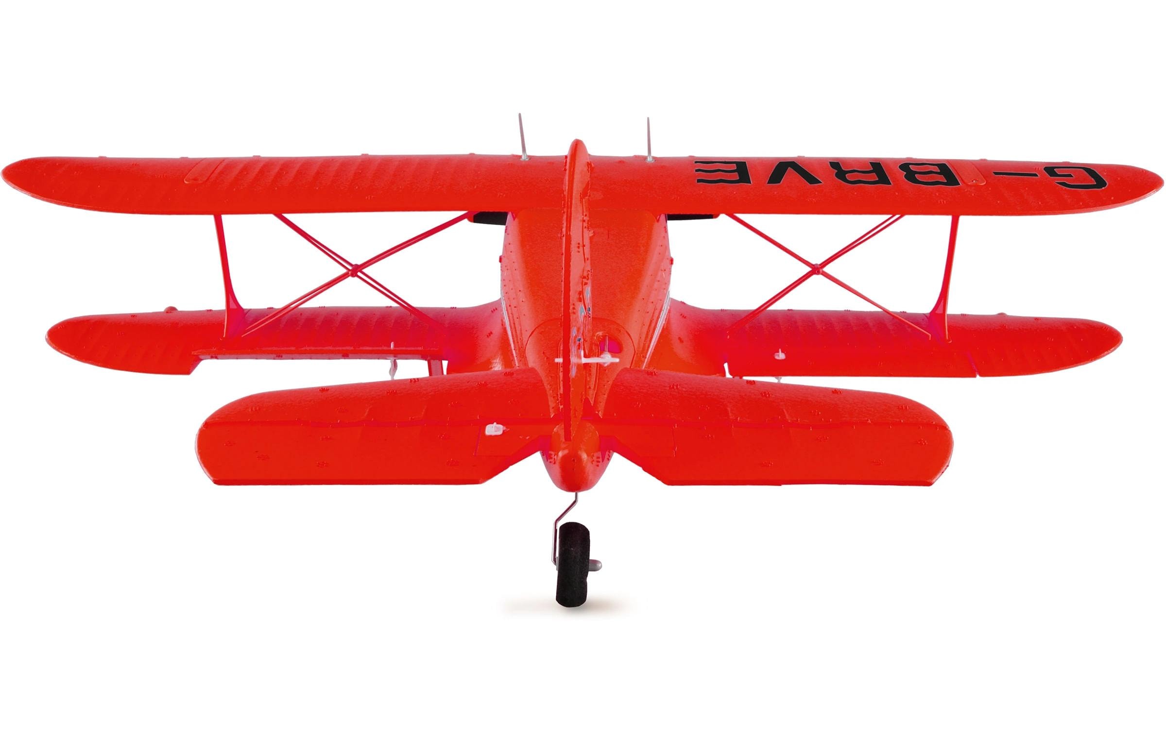 Motorflugzeug AMXflight Beech D17s Rot, 3D, 6G, RTF<br>3D/6G-Gyro fertig eingebaut: Somit voll einsteigertauglich samt zusätzlicher Anschlüsse am Empfänger für S-Bus und DSM-Empfänger