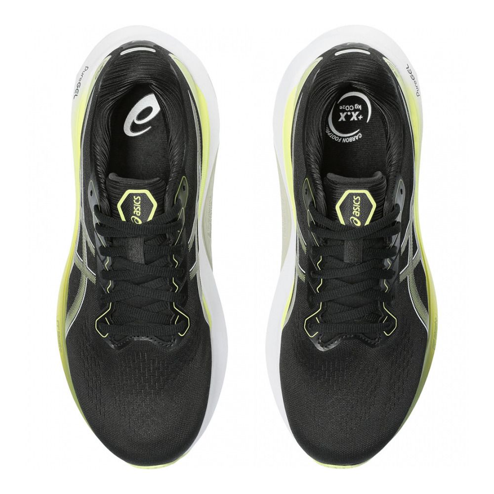Asics GEL-KAYANO 30 - Chaussures running Homme black/glow yellow