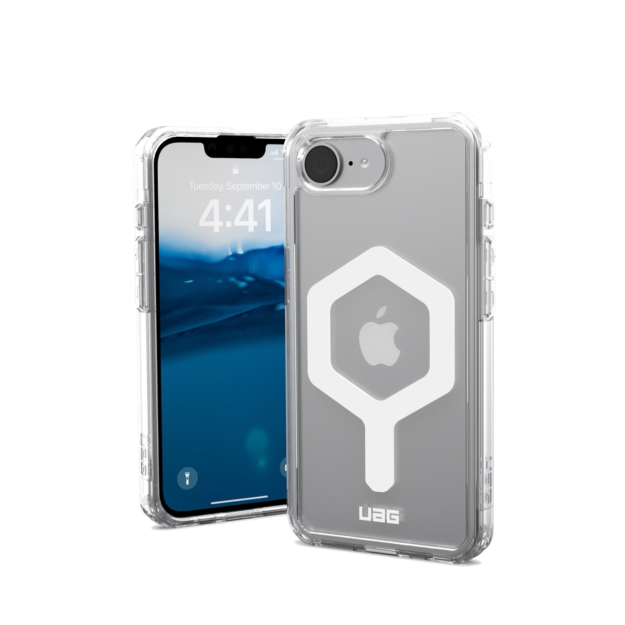 iPhone 16e MagSafe Hybrid Schutzhülle Plyo (114501114341) - Transparent (Ice)