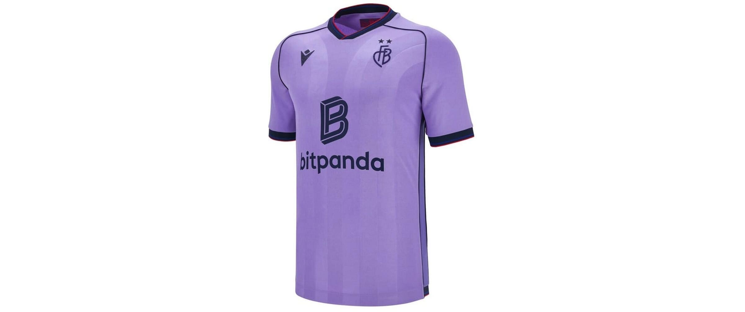 Away Jersey 25/26 M, LavendelAuswärtstrikot des FC Basel für die Saison 2025/26