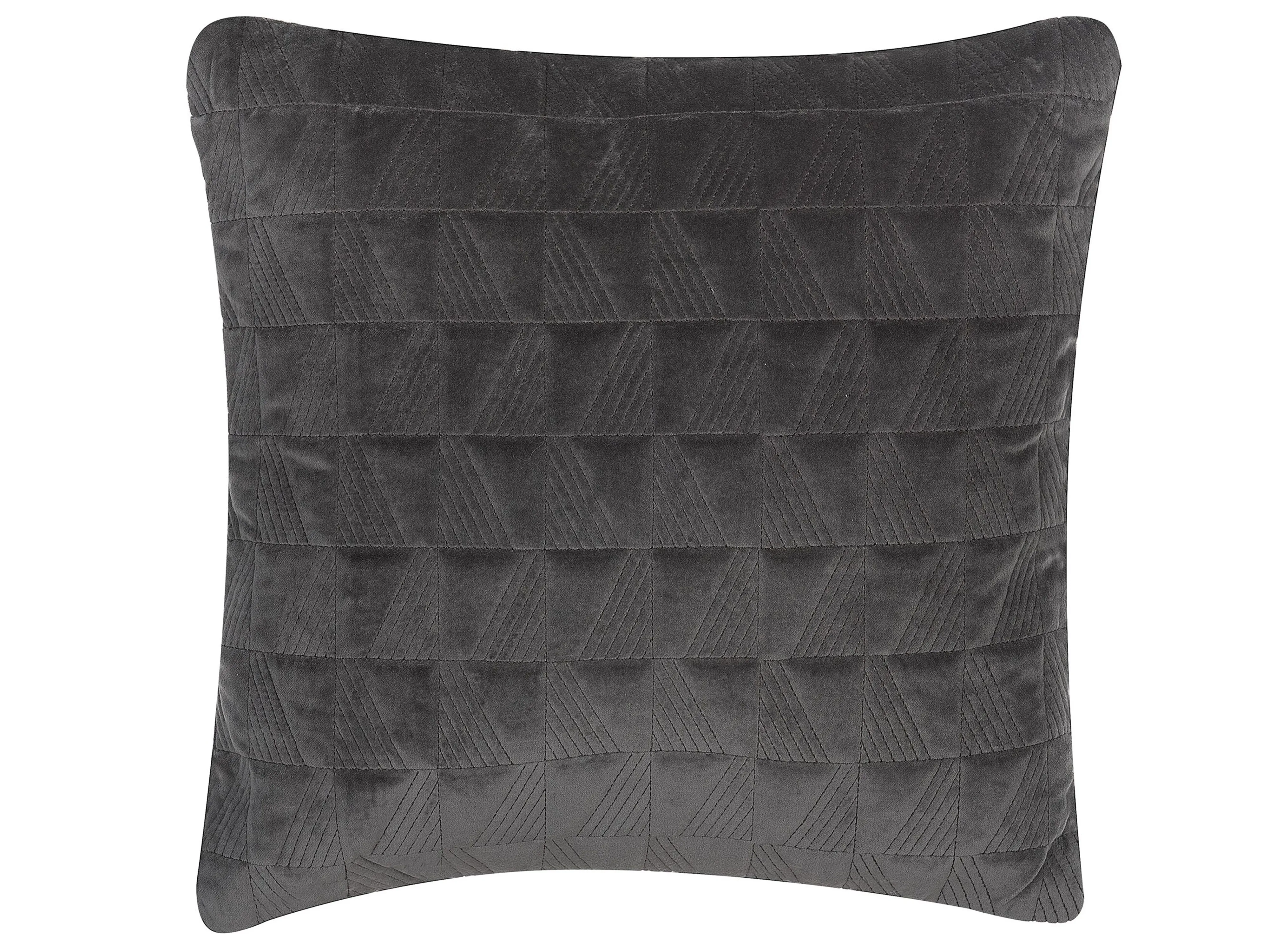 Set van 2 sierkussens LALAM Katoen 45 x 45 cm Grijs geometrisch patroon