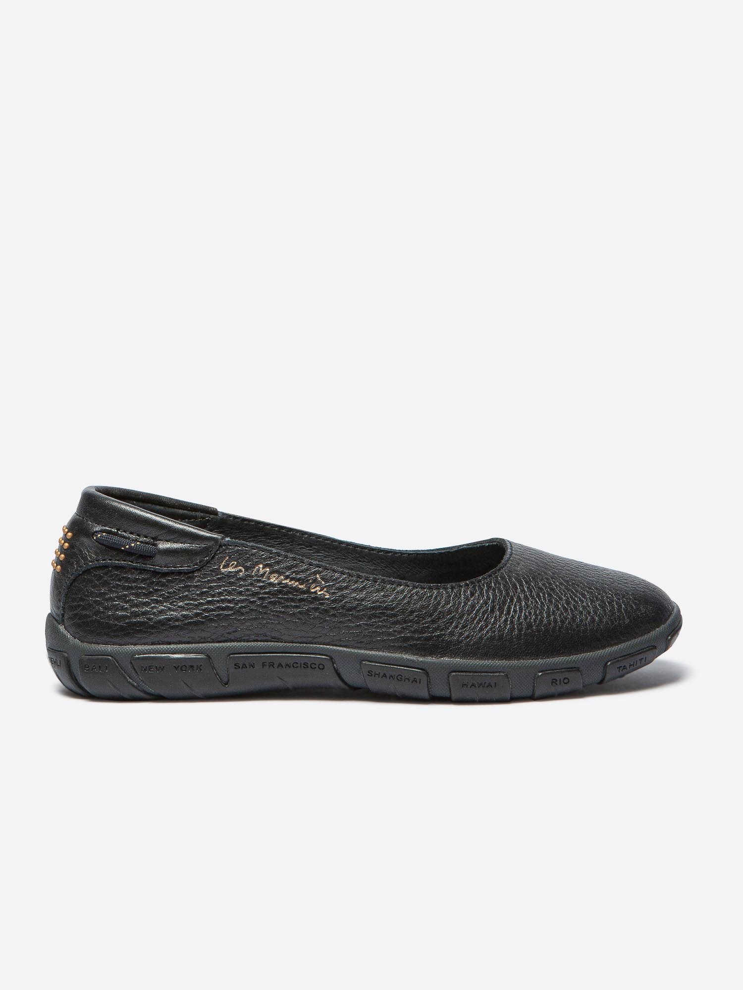 Ballerines Femme Confort Cuir Marine