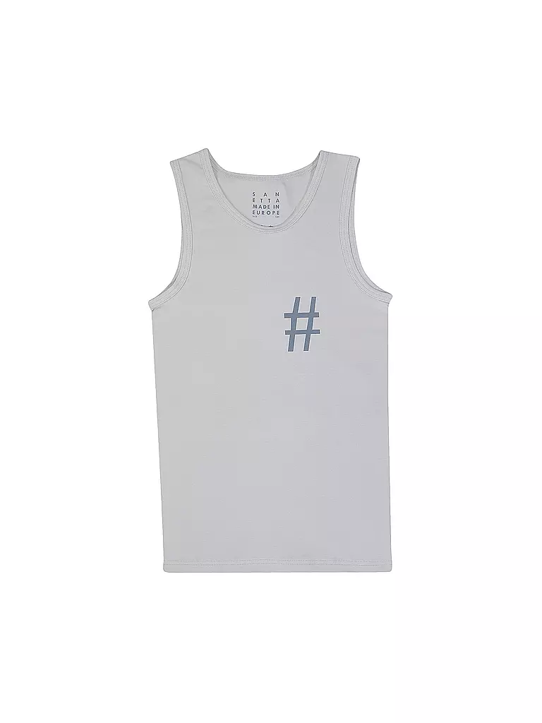 SANETTA Jungen Unterhemd 2-er Pkg. lightgrey hellgrau