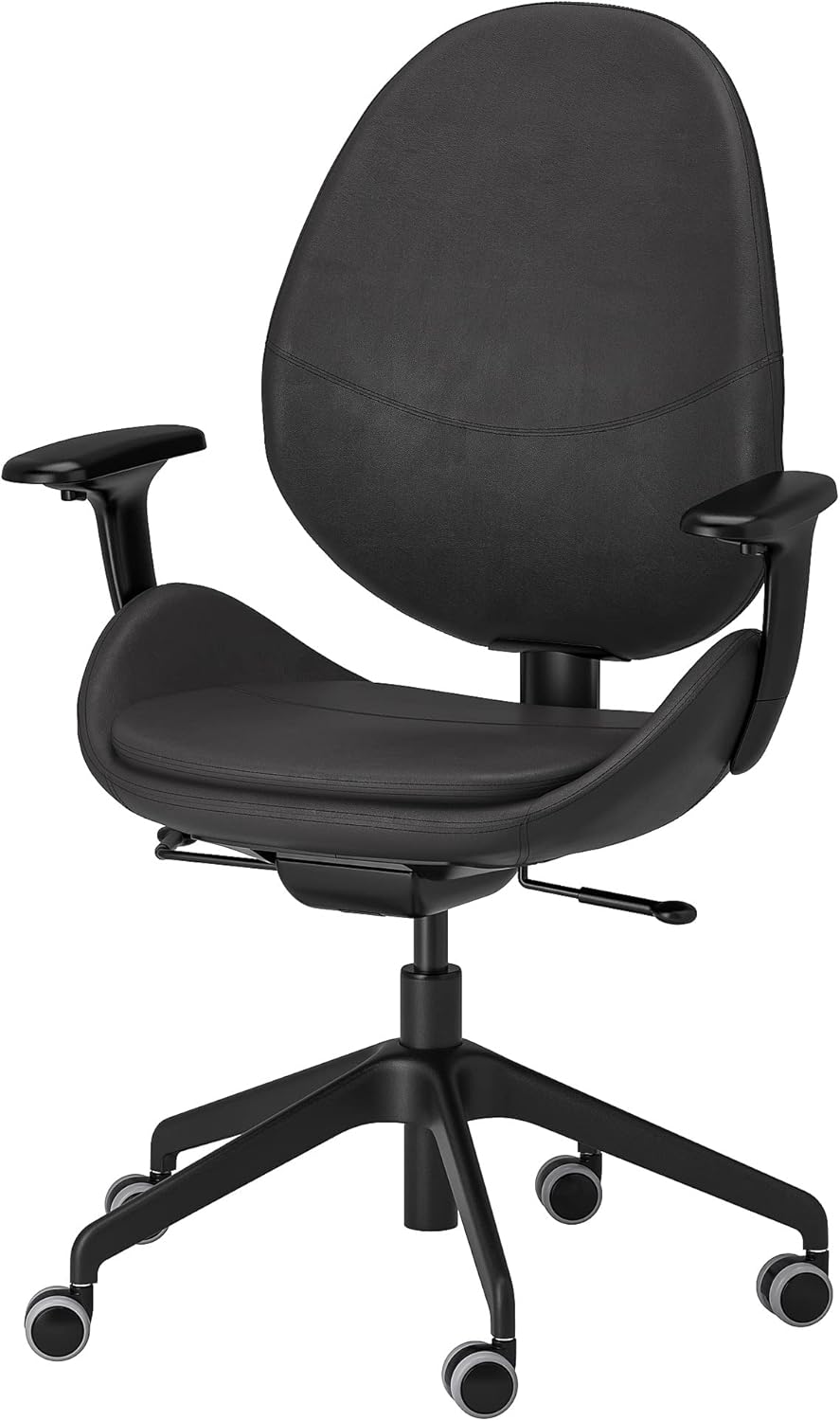 IKEA HATTEFJÄLL Bürostuhl mit Armlehnen, Smidig Schwarz