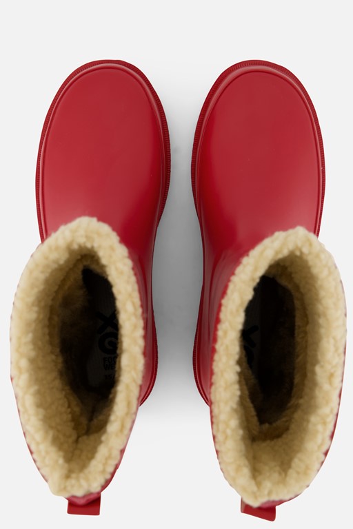 XQ Footwear Regenlaarzen rood Rubber