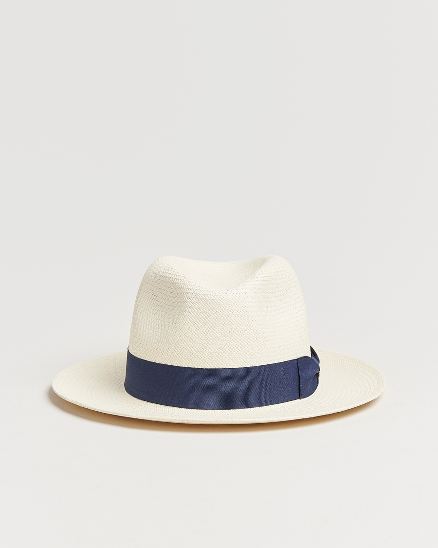 Wigéns Panama Hat White/Navy