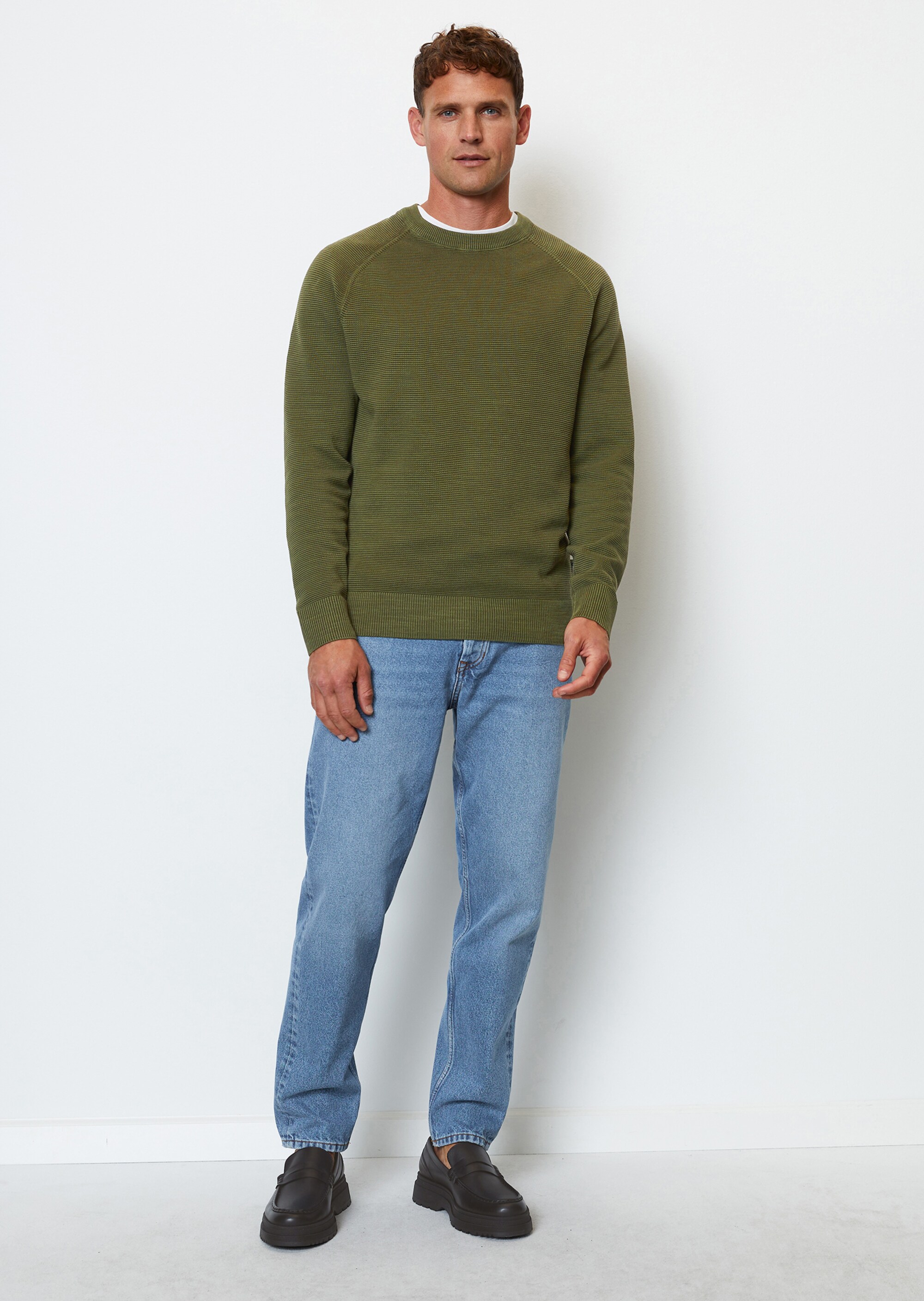 Pullover regular mit feiner Ottoman-Struktur