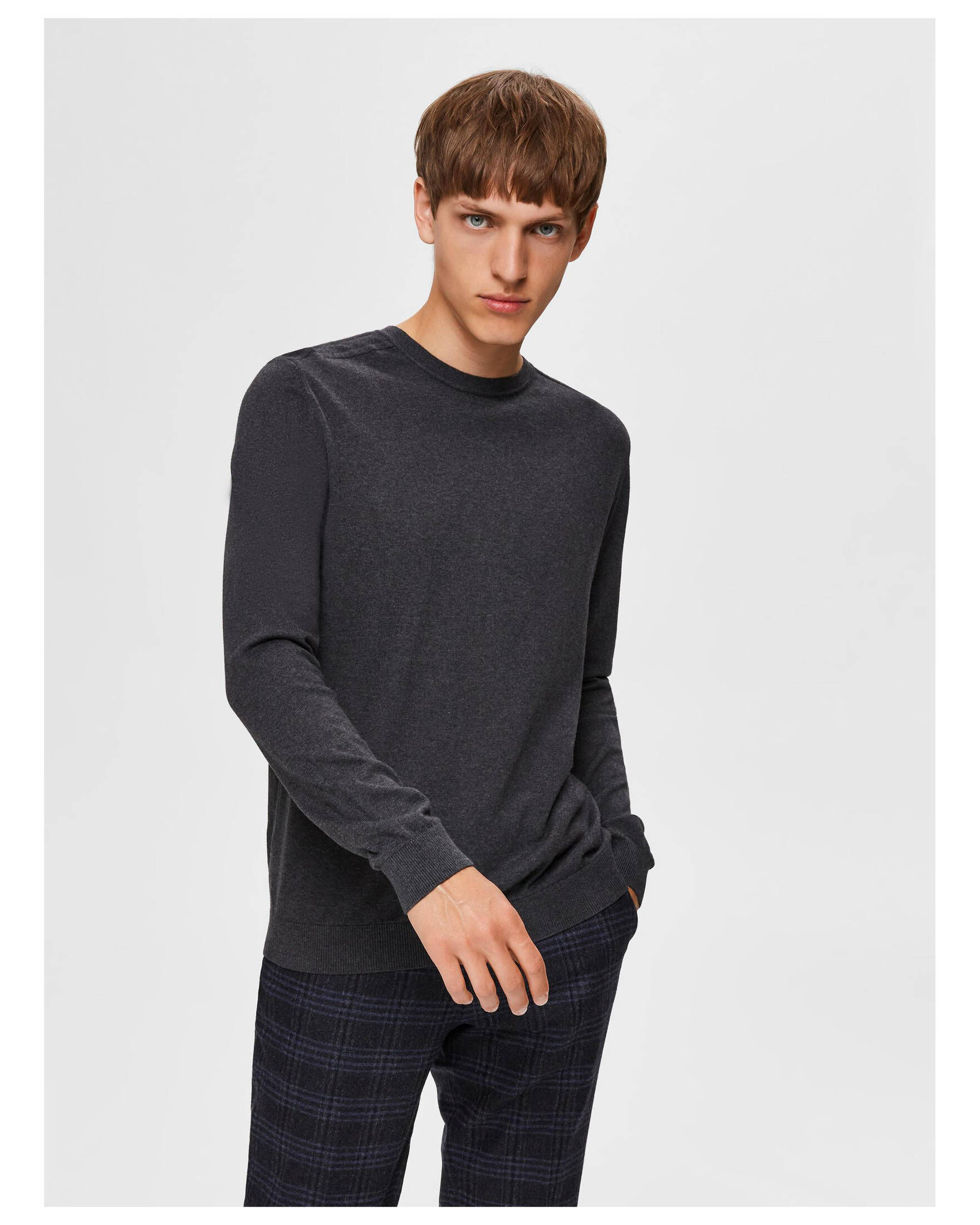 Selected Homme| Herren Strickpullover SLHBERG CREW NECK B