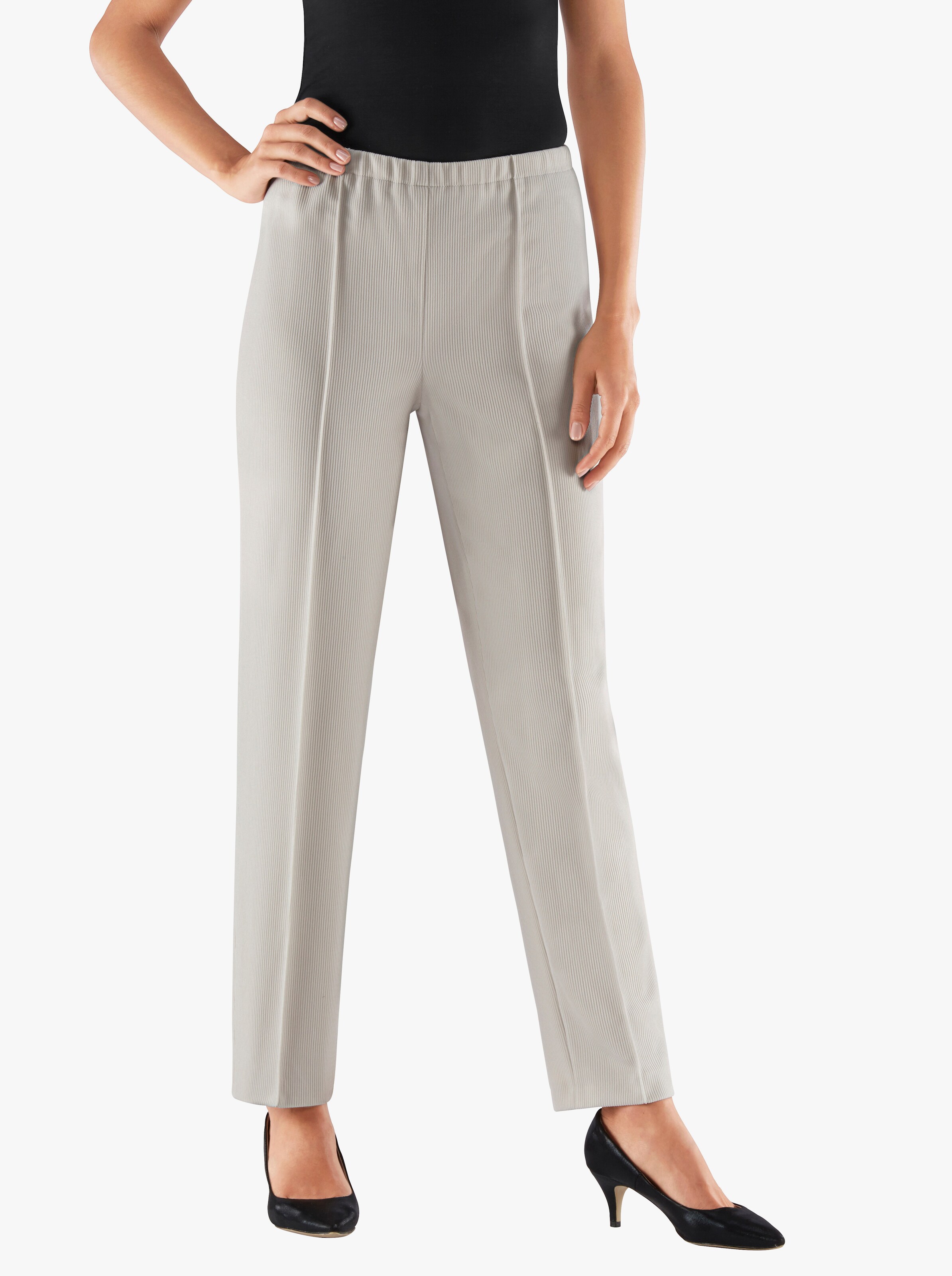 Jerseyhose mit Ripp-Struktur
