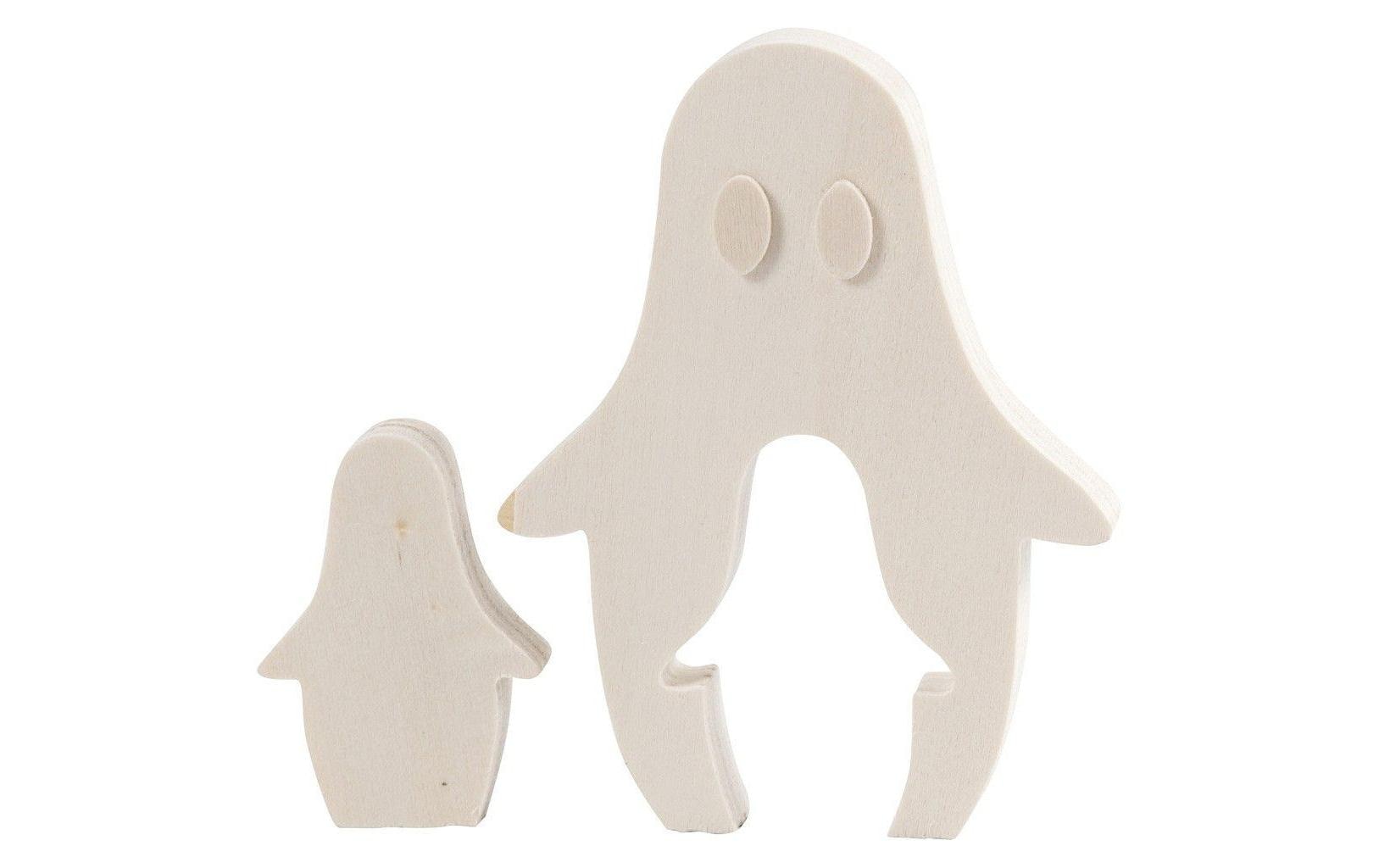 Holzfigur 6 + 11.5 cm Geist, 2 StückHolzfigur