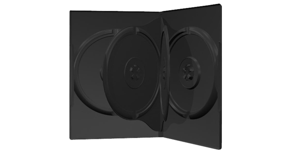 MediaRange4 DVD-Box black sleeve  (Zwart, 50 stuks, Bulk)