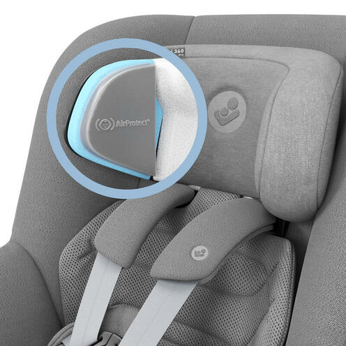 Siège Auto Gr 0+/1 Pearl 360 Pro Authentic Grey - MAXI COSI