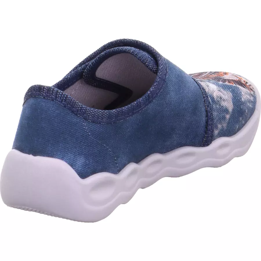 superfit Hausschuh Bubble blau (mittel)