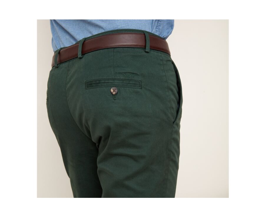 Pantalon chino homme Vert Sapin - NIGEL II