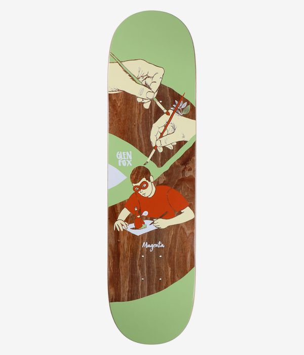Magenta Fox Extravision 8.25 Skateboard Deck (multi)