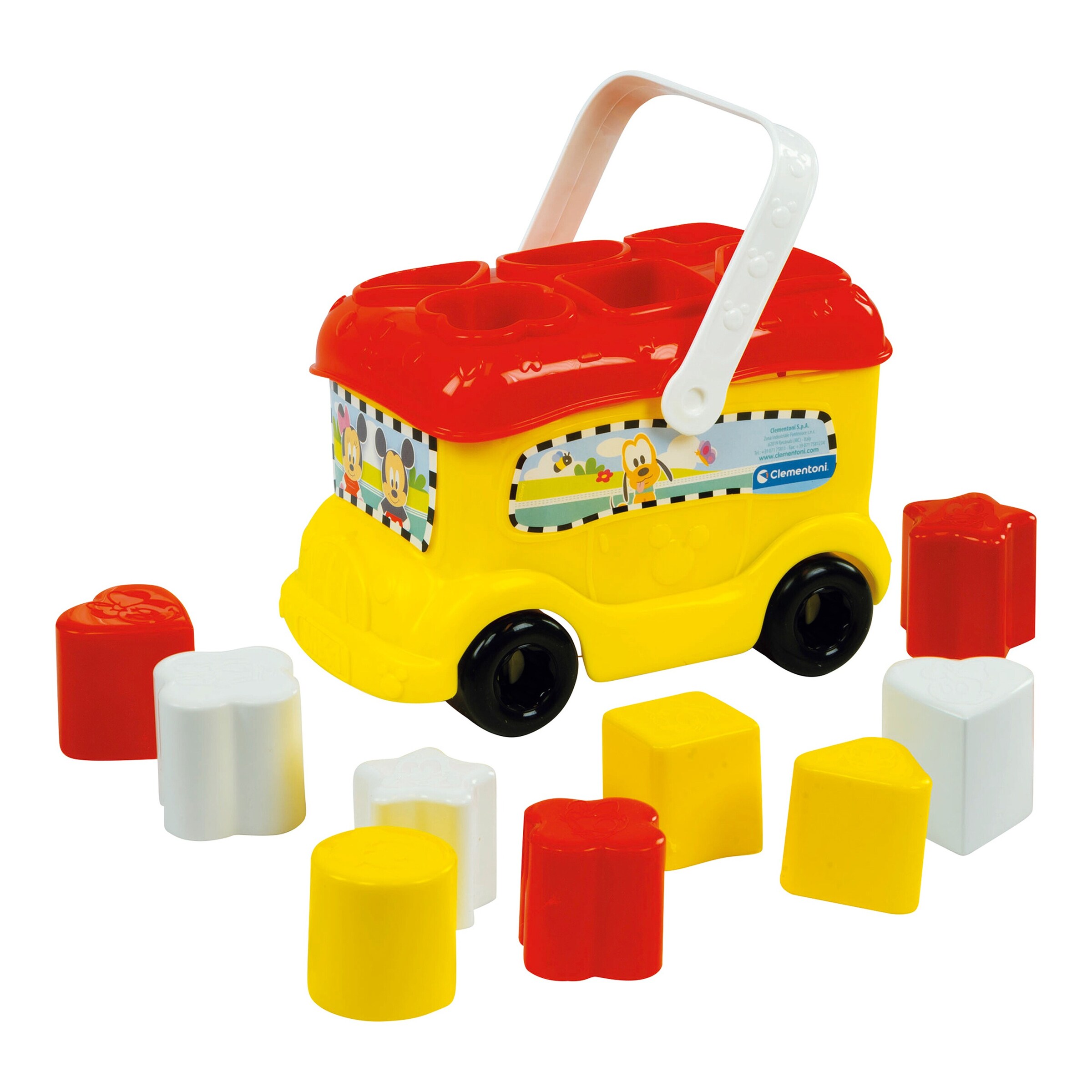Clementoni - Disney Steckspiel Baby Mickey Sortierbus