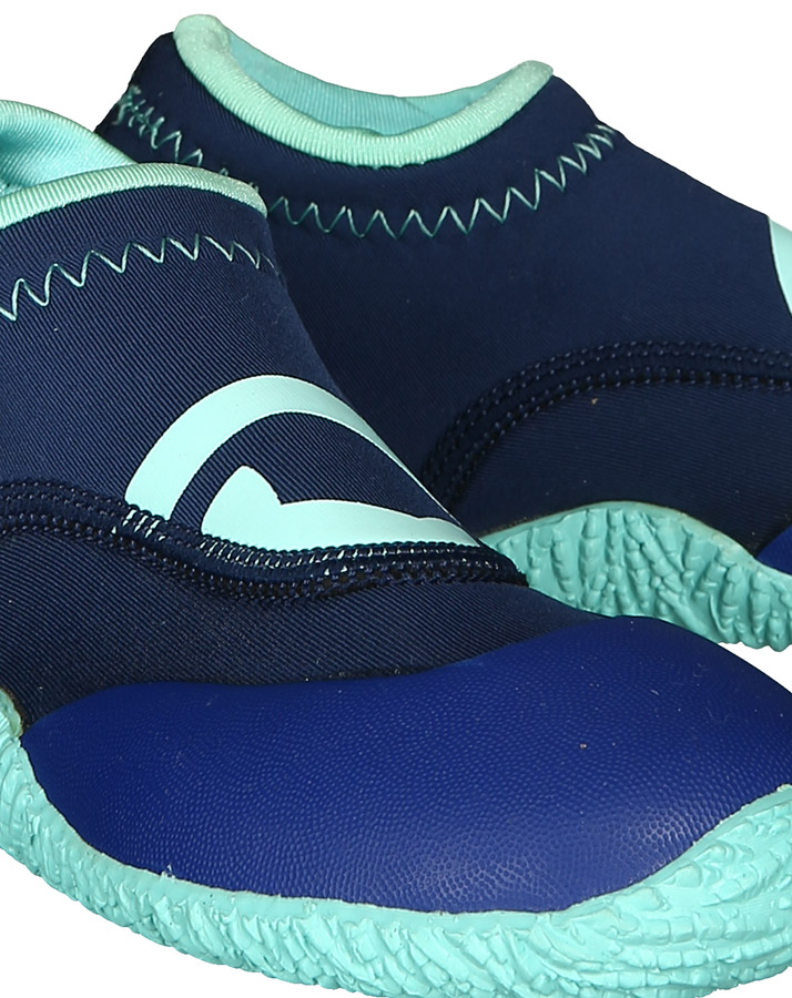 Neopren-Badeschuhe LOW TOPS – BLUE IRIS in dunkelblau/aqua