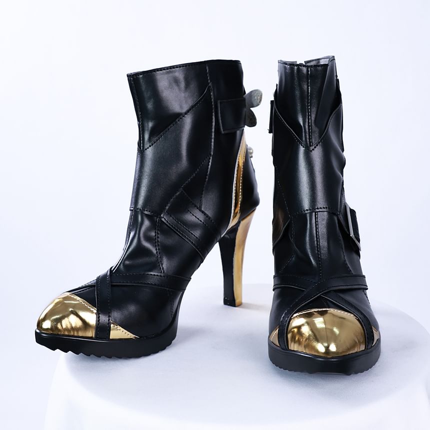 Custaplayu - Zenless Zone Zero Evelyn Chevalier Cosplay Kostuumset / Pruik / Schoenen