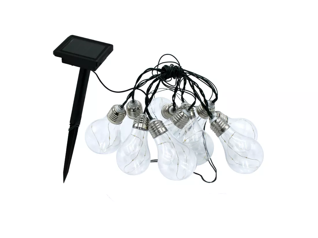 Guirlande solaire 10 ampoules FANTASY STAR SOLAR Noir Cuivre 3.75M