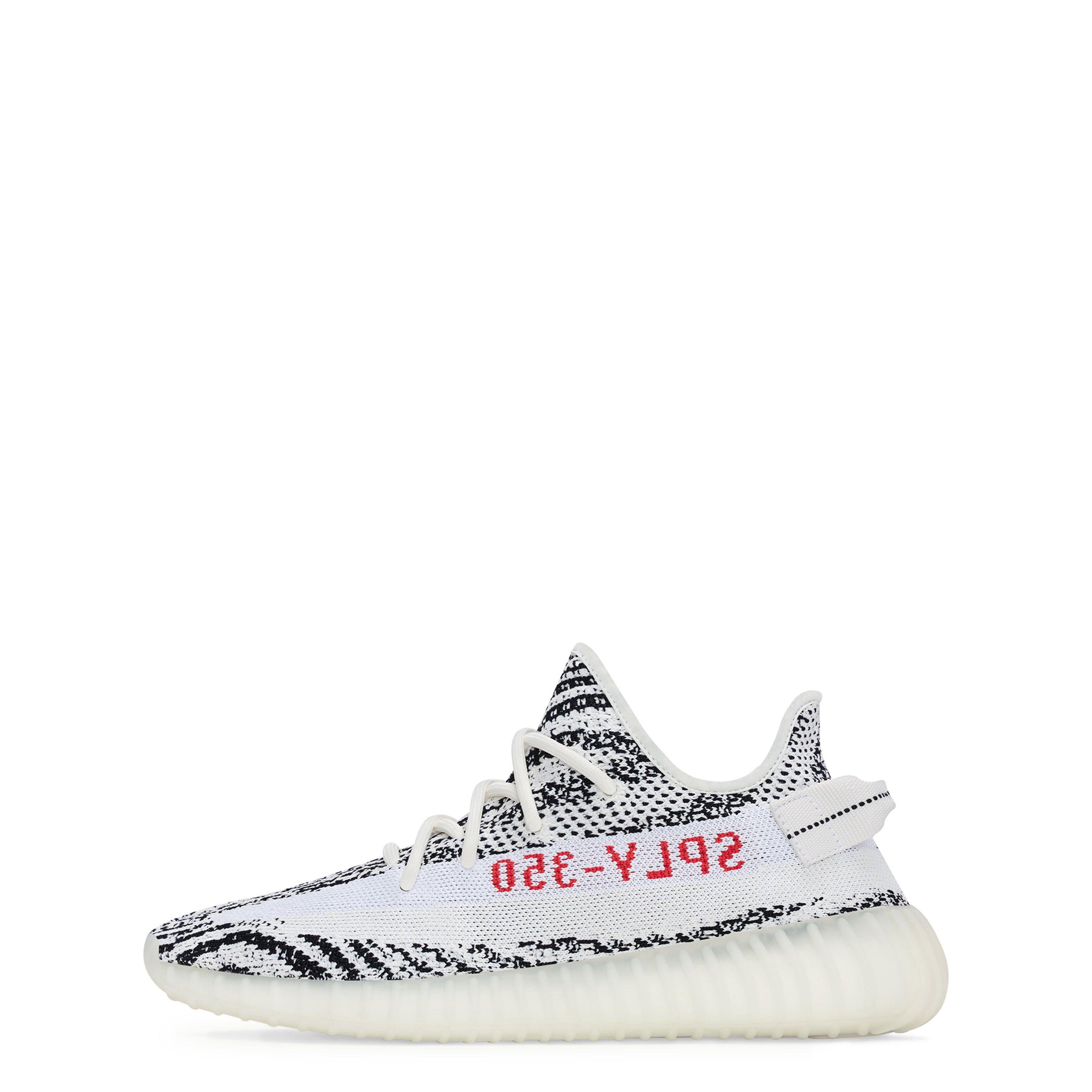 Yeezy BOOST 350 V2 White Core Black Red Sneakers