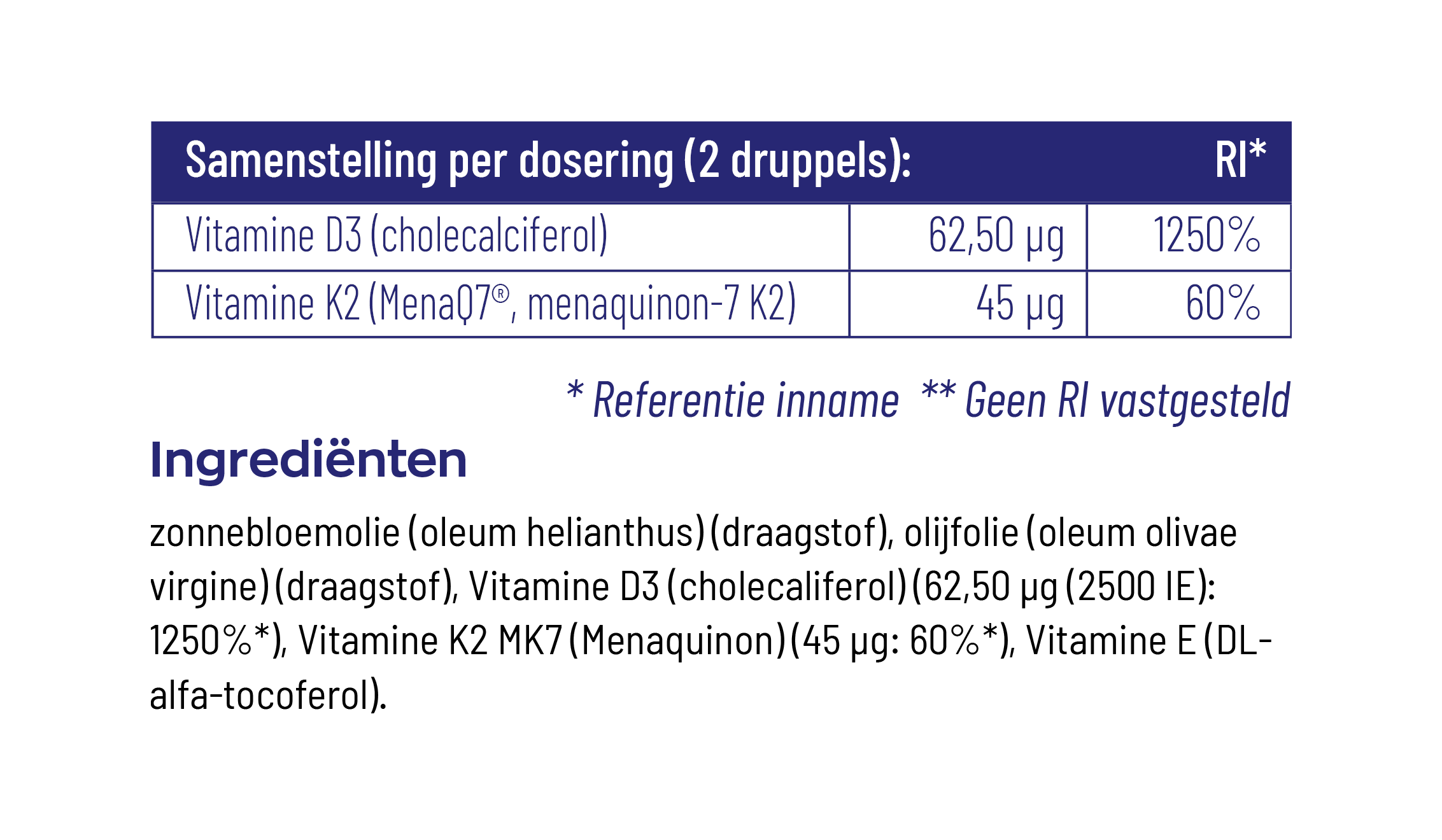 Vitamine D3 & K2