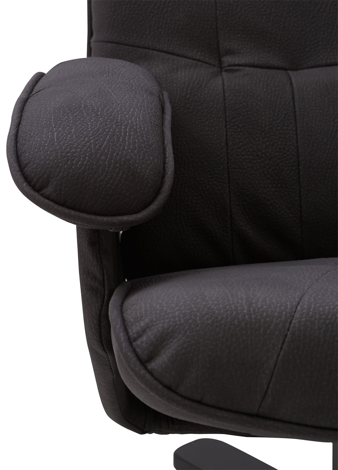 CASAVANTI Sessel mit Hocker 2-teilig grau