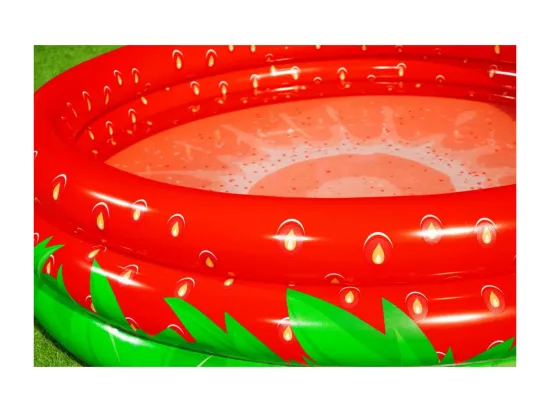 Piscine pataugeoire gonflable ronde fraise - Sweet Strawberry - 160 x 38 cm