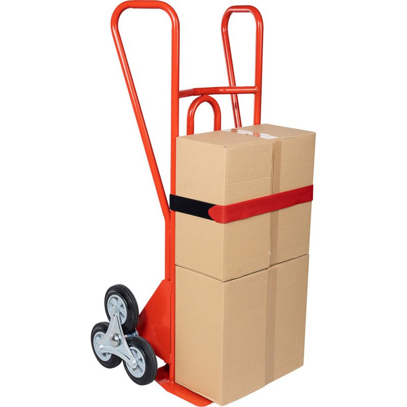 Diable escalier acier double pelle - Charge 250 kg
