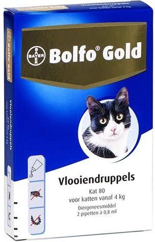 Bolfo Gold Kat Vlooiendruppels - 40 2 PIPET