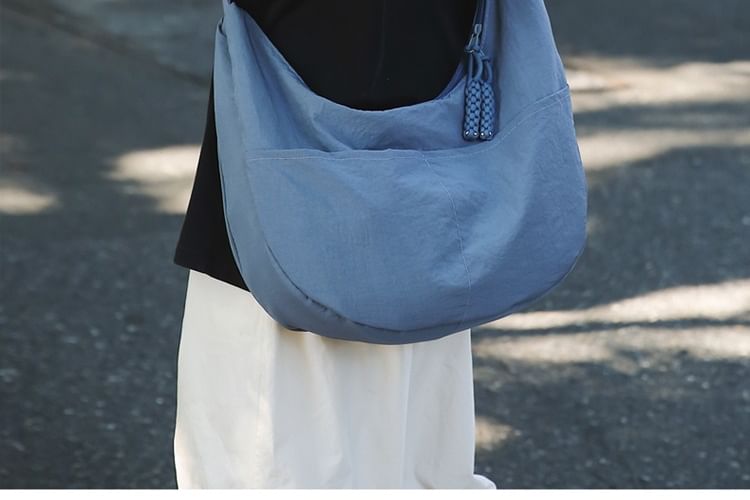 EAVALURE - Matching effen nylon crossbodytas voor koppels