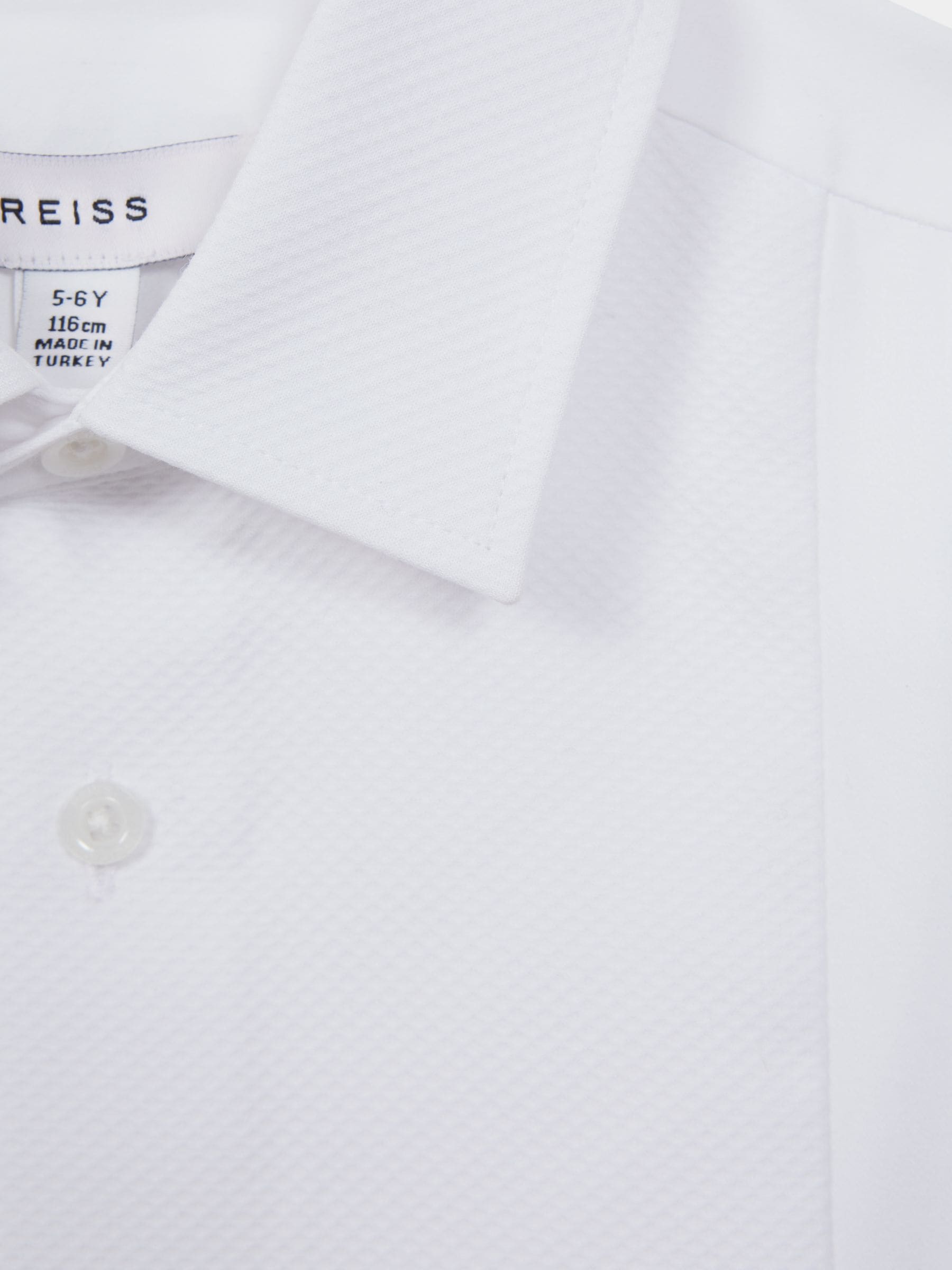 Reiss - Slim-fit Marcel smoking-overhemd met textuur