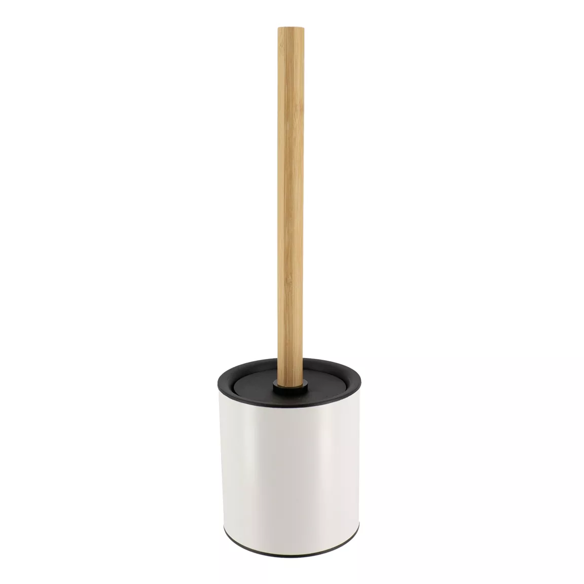 Brosse WC métal Purebamboo Blanc