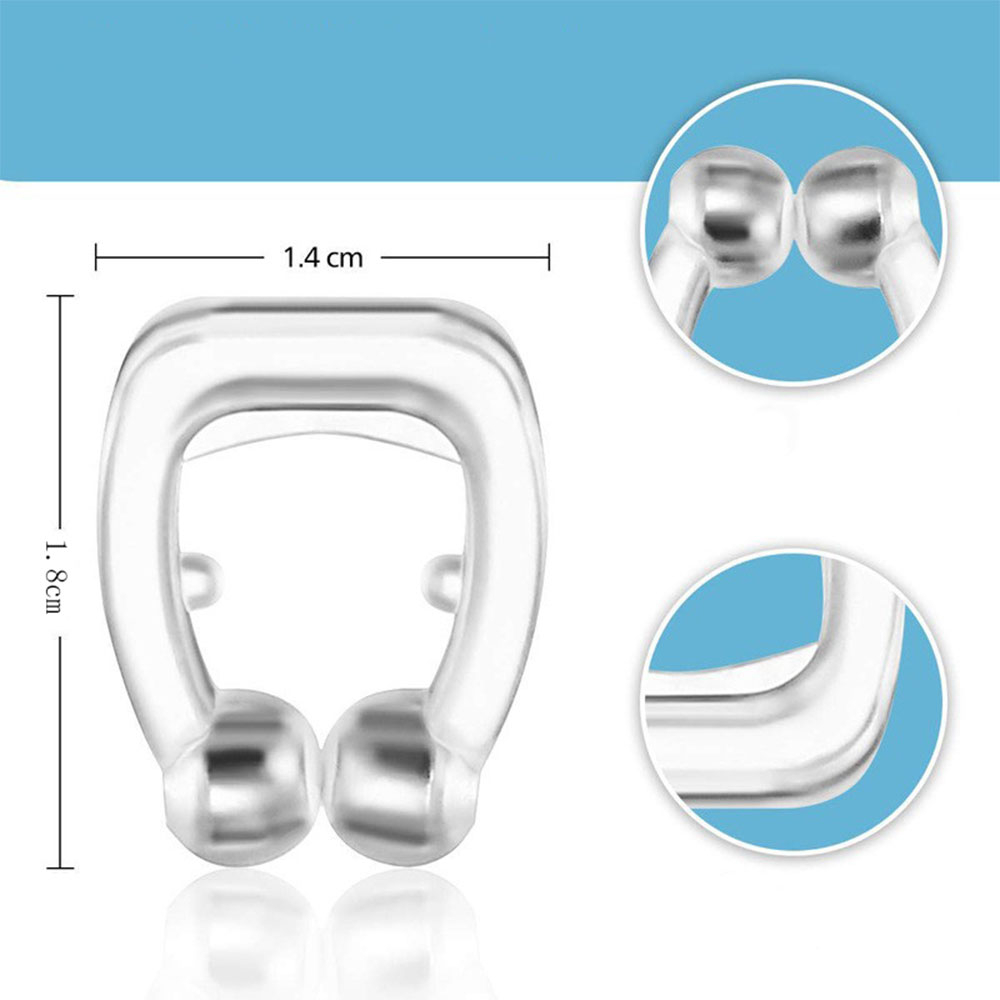 Magnetische Anti Schnarch Nasenklammer Silikon Schnarchstopper Nasenspreizer