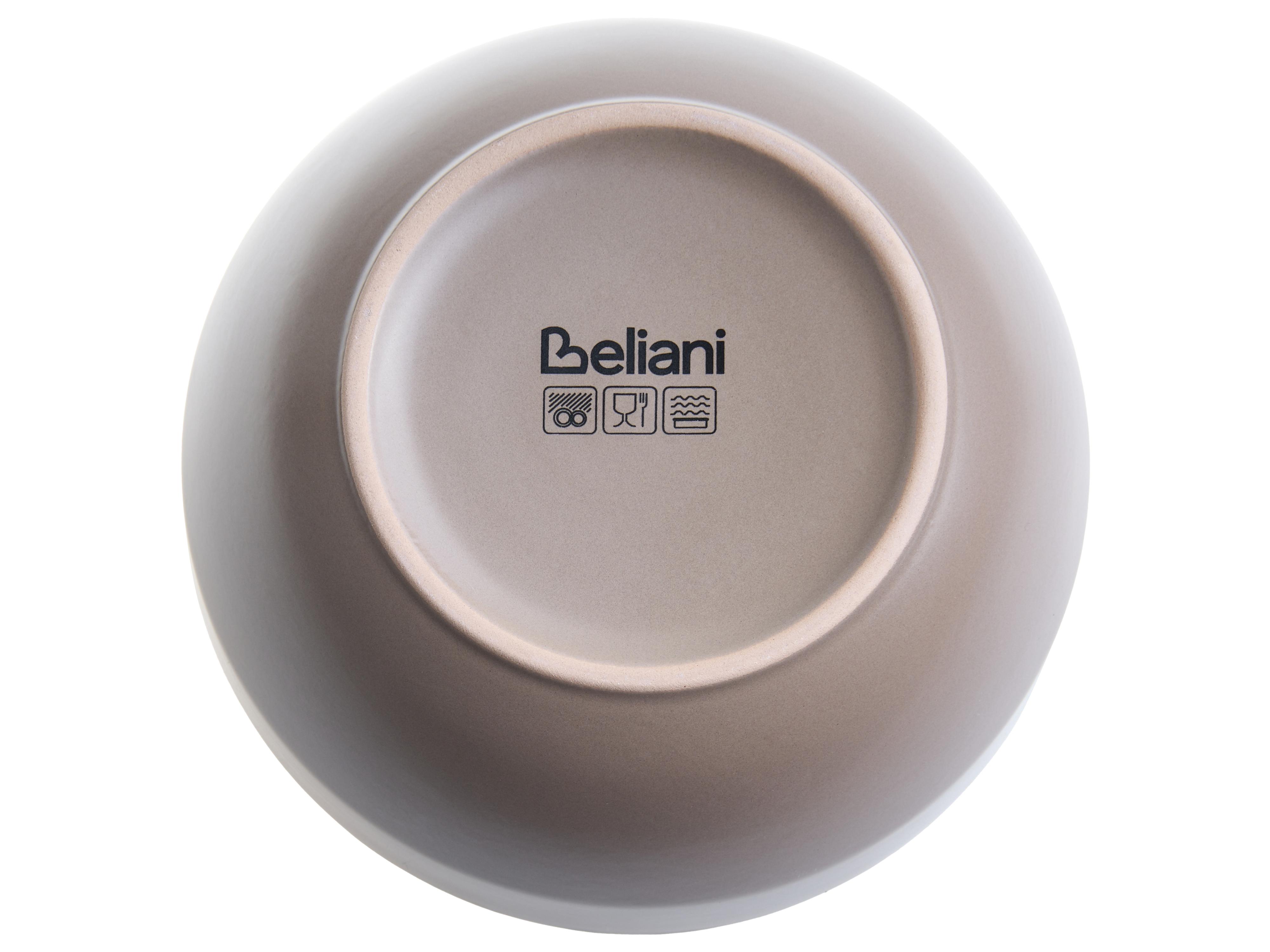 16-delige serviesset NUTMEG Steengoed Zwart/beige