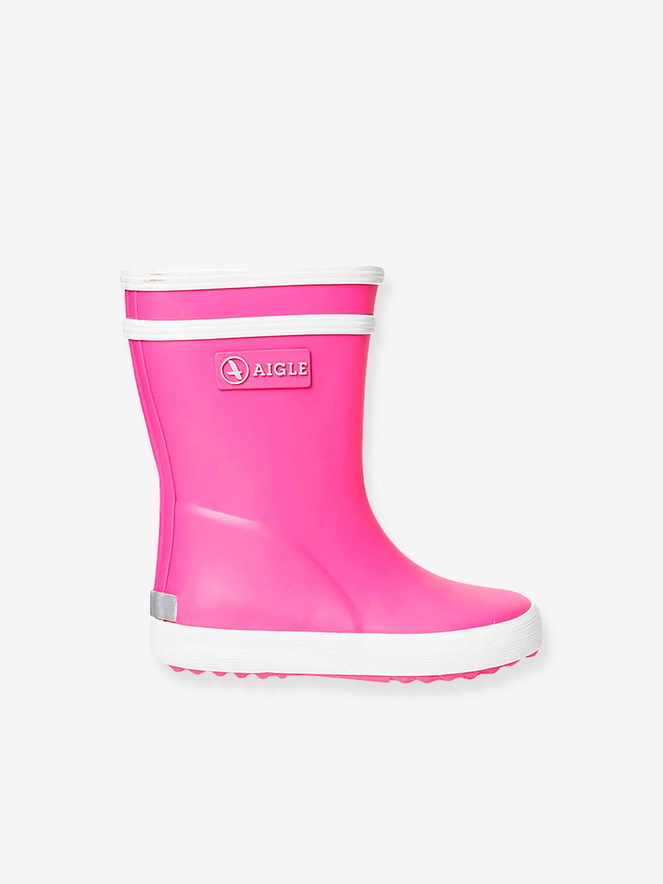 Botas aquáticas Baby Flac AIGLE® vermelhas, tamanho médio, lisas.
