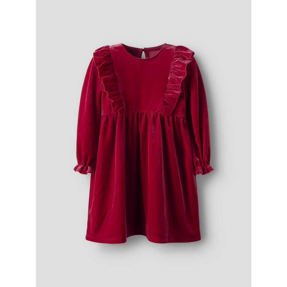 Køb Name It Jester Red Nmfrinne Ls Vel Dress