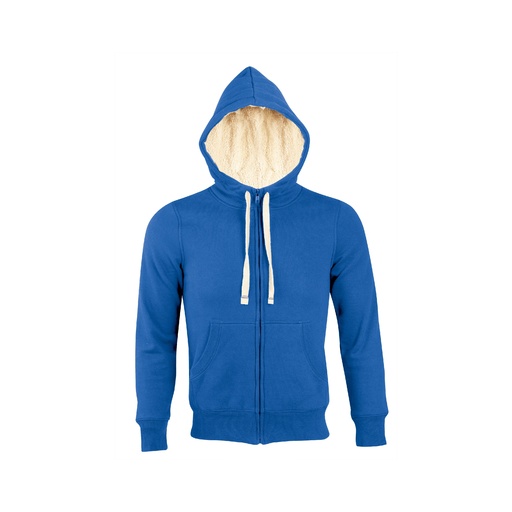 Moletom com zíper estilo sherpa
