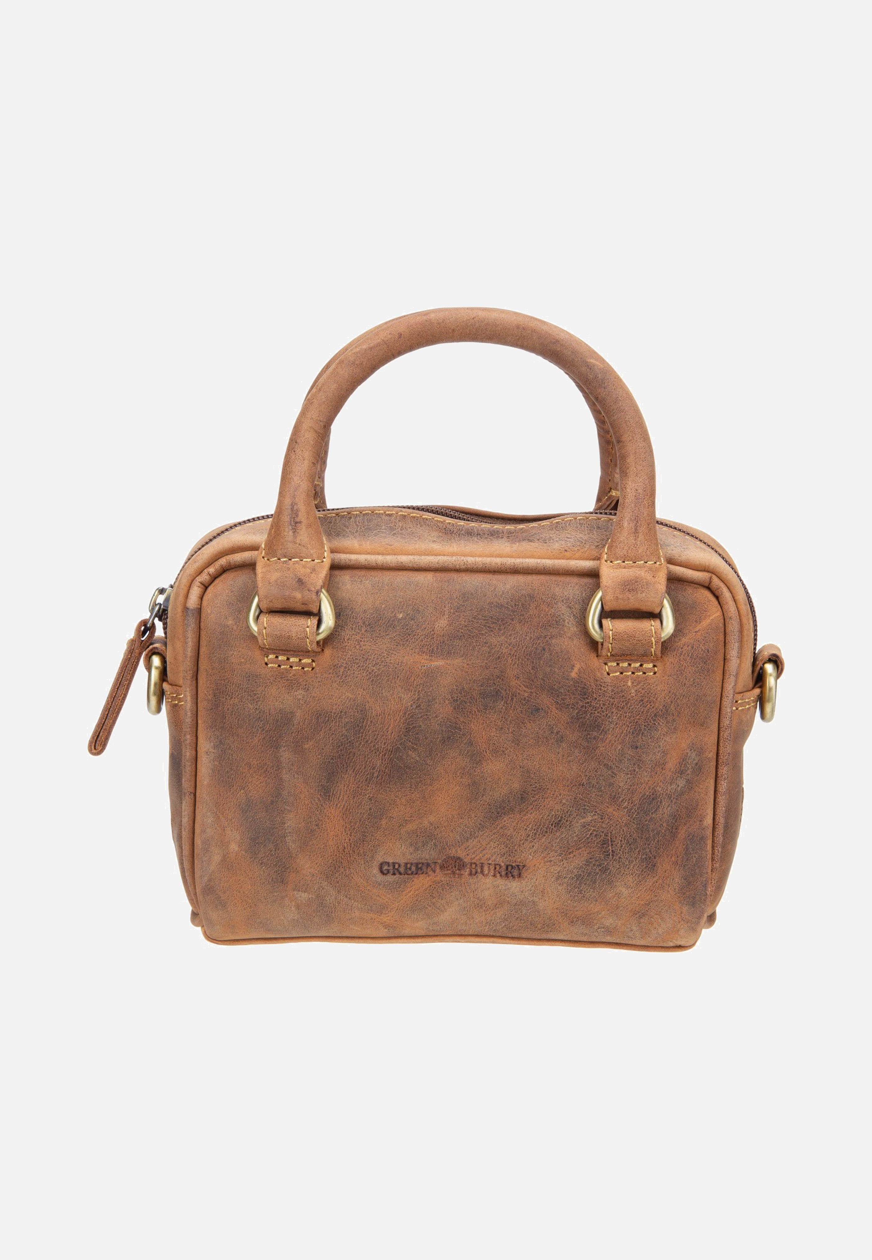 Vintage Umhängetasche Mini Sattelbraun - Crossbody Bag