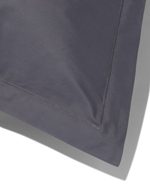 2 taies d’oreiller percale 60x70 gris foncé