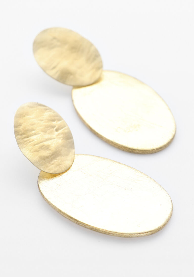 goudkleurig lott. gioielli oorbellen closed oval s