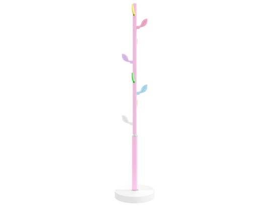 VIDAXL - Porte manteau Porte-manteau rose 172 cm fer enduit de poudre
