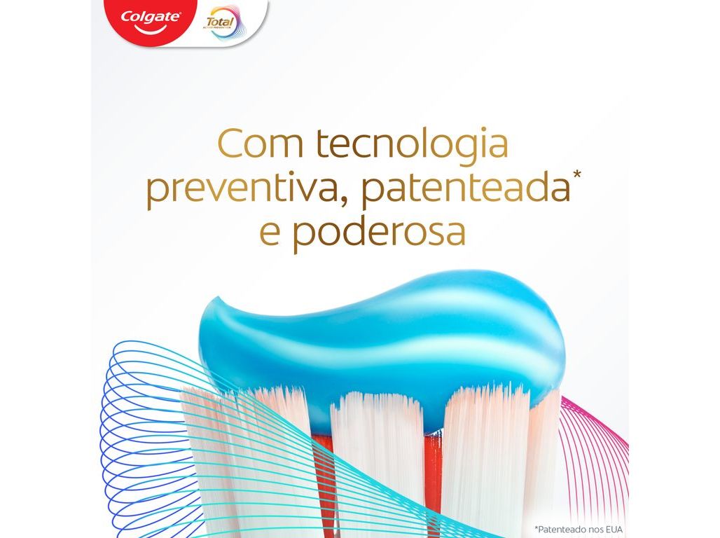 PASTA DE DENTES PROTEÇÃO TOTAL BRANQUEADORA COLGATE 2X75ML